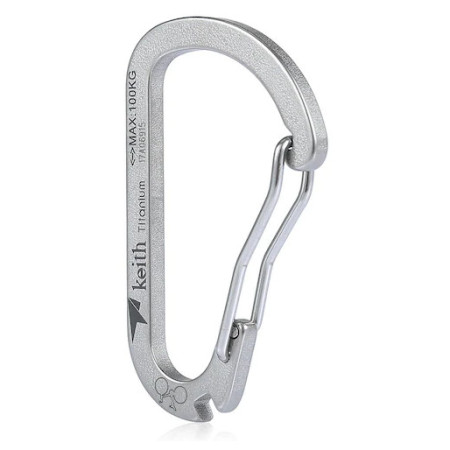 Karabiner Keith Titanium Titanium Carabiner grau