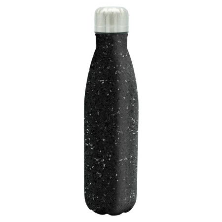 Flasche Dare 2b Metal Glitter Botle schwarz Black