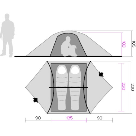 Wanderzelt Hannah Eagle 2 (2023)