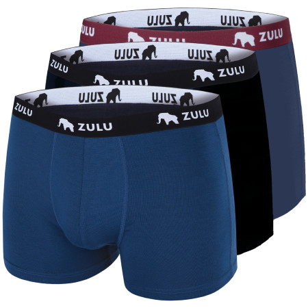 Herren-Boxershorts Zulu Bambus 210 3-pack mix3 MIX 3 (black/navy/ocean blue)