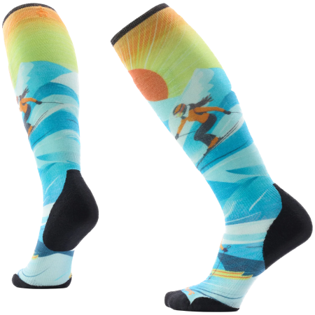 Socken Smartwool Women's Ski Targeted Cushion Steep Days blau Serene Blue