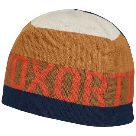 Mütze Ortovox Patchwork Beanie dunkelblau Deep Ocean