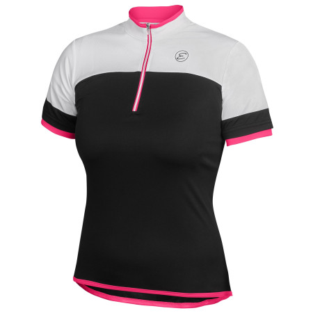 Damen-Radtrikot Etape Clara schwarz/rosa Black/Pink