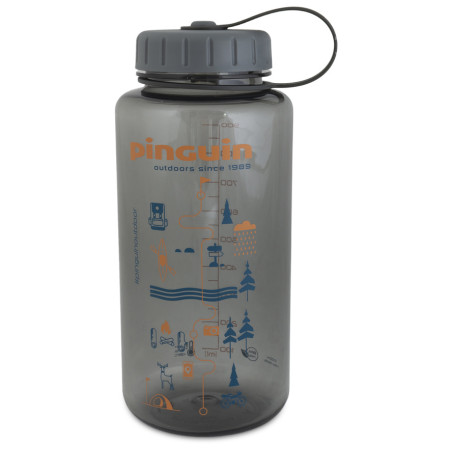 Flasche Pinguin Tritan Fat Bottle 1000 ml grau Grey