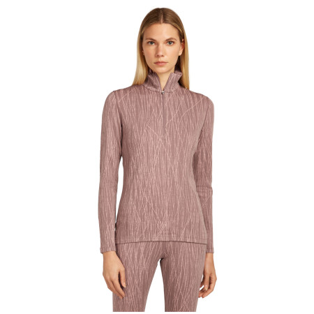 Damen-Funktionsshirt Icebreaker Women Merino 260 Tech Vertex LS Half Zip Delta Lines AOP