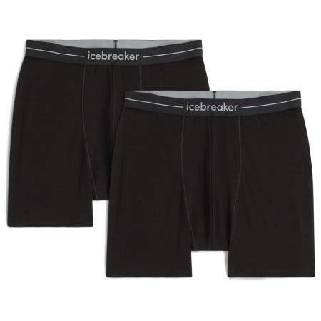 Herren-Boxershorts Icebreaker Men Merino 150 Anatomica Boxers 2 Pack schwarz Black