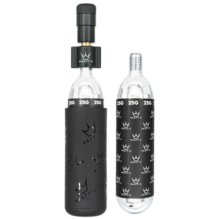 Handpumpe Peaty´s Holeshot Co2 Pumpa + Bombičky 2 Ks - Mtb schwarz black