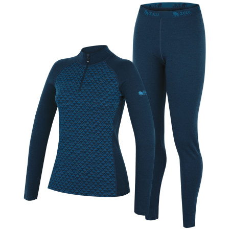 Damen Funktionsset Zulu Merino 240 Zip Long