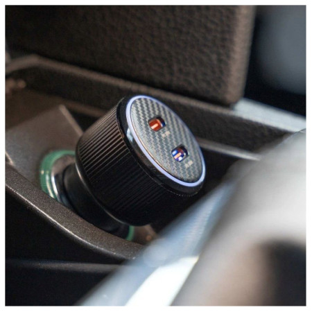 Adapter Swissten Car Charger 2X USB-C PD, 50W + cabel USB-C / USB-C, 1 m