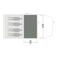 Zeltteppich Outwell Cozy Carpet Rockwell 4