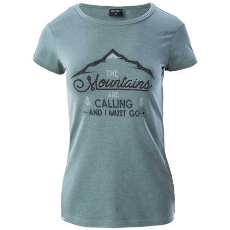 Damen-T-Shirt Hi-Tec Lady Nulis grau Silver Pine Melange