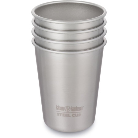 Set Edelstahl Trinkbecher Klean Kanteen Steel Cup 296 ml silber BrushedStainless