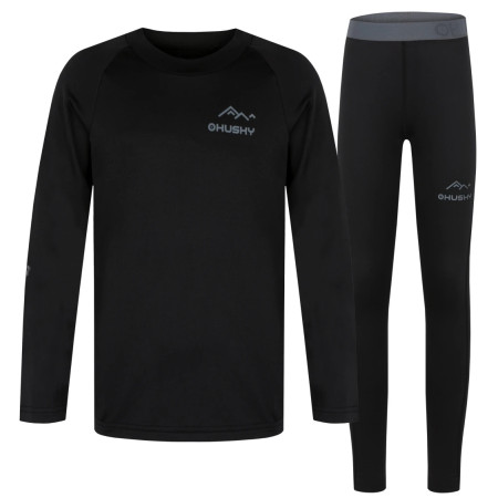 Kinder-Funktionsunterwäsche Husky Tombo K schwarz Black