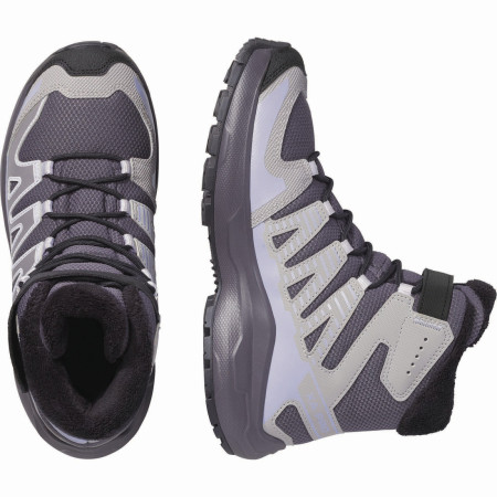 Kinderschuhe Salomon Xa Pro Winter Wp J Nine Iron-Gull-Cosmic Sky