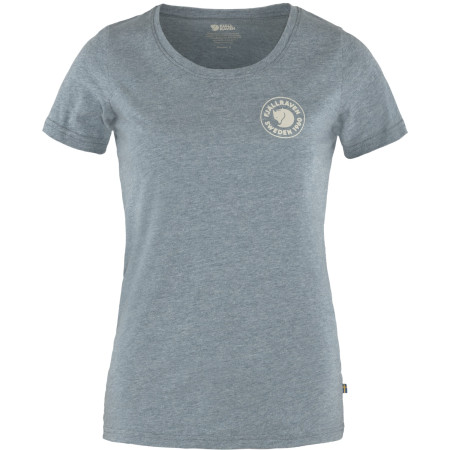 Damen-T-Shirt Fjällräven 1960 Logo T-shirt W 2022 blau Indigo Blue-Melange
