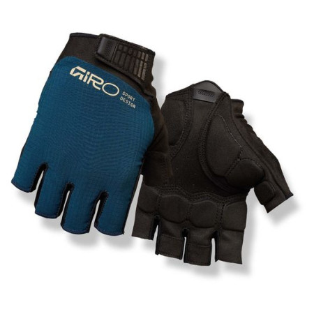 Fahrradhandschuhe Giro Bravo II Gel schwarz/blau Saphire