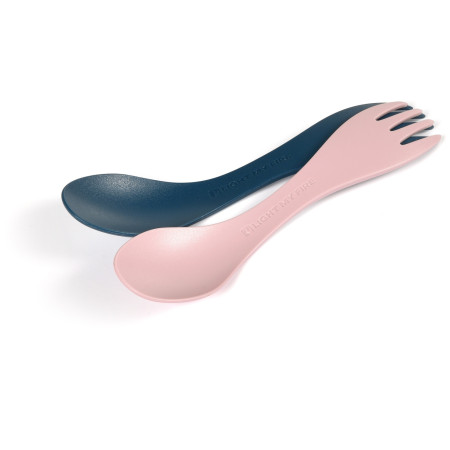 Kinderbesteck Light My Fire Spork Little 2-pack blau/rosa hazyblue/dustypink