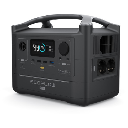 Aufladestation EcoFlow River600 MAX schwarz