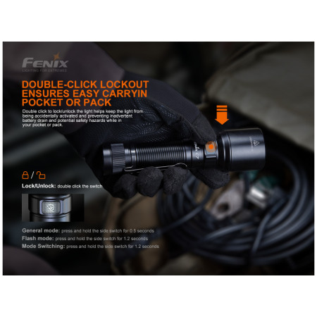 Aufladbare Taschenlampe Fenix C7
