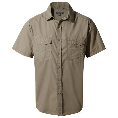 Herrenhemd Craghoppers Kiwi Short Sleeved Shirt braun Pebble