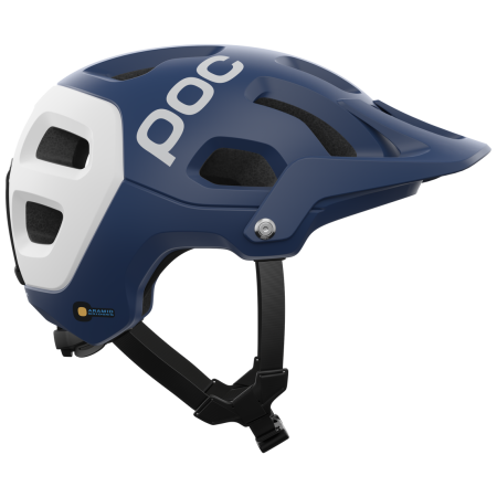Fahrradhelm POC Tectal Race MIPS blau/weiß Lead Blue/Hydrogen White