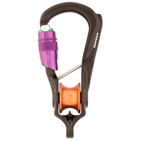Karabiner DMM Revolver Rig Durolock schwarz Matt Grey/Purple