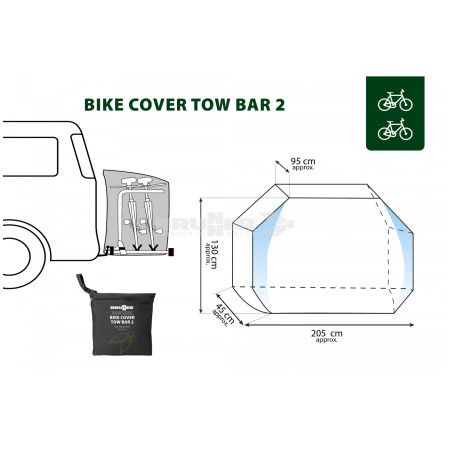 Wasserdichte Hülle Brunner Hitch Bike Cover 1/2