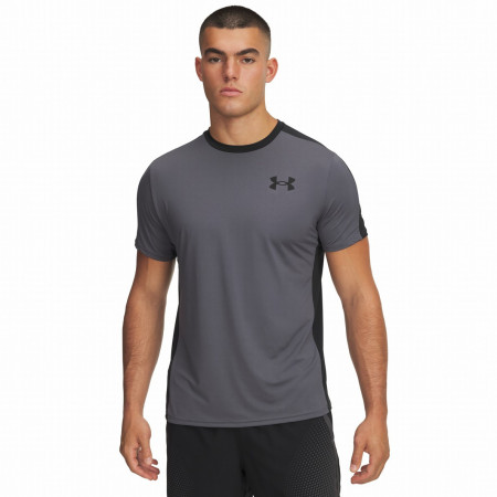 Herren-T-Shirt Under Armour Hg Wordmark Ss schwarz Castlerock/Black/White
