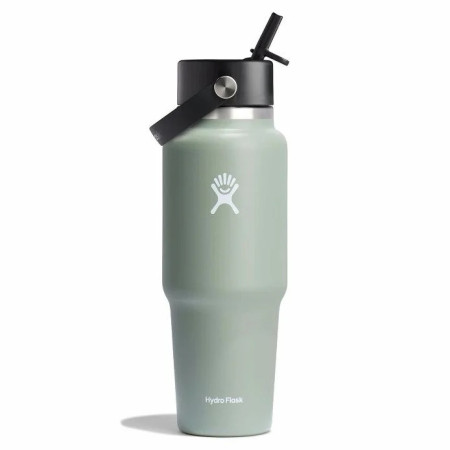 Thermoflasche Hydro Flask Wide Flex Straw Travel Bottle 32 Oz grün/grau AGAVE