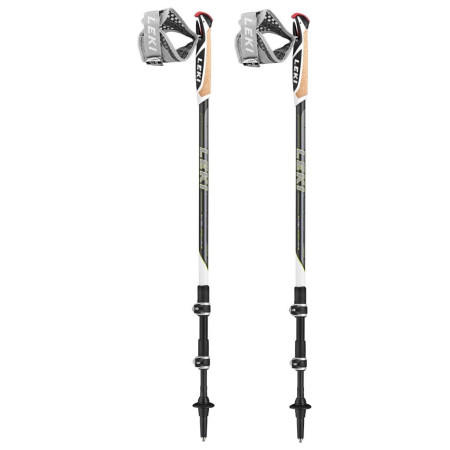Nordic Walking Stöcke Leki Poles Traveller Carbon schwarz/weiß darkanthracite-white-palegreen