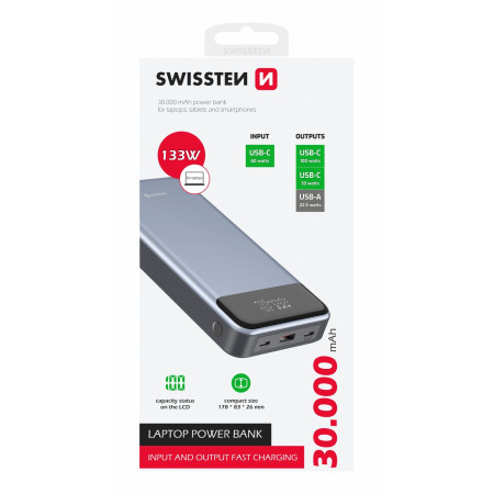 Powerbank Swissten POWER BANK 30000 mAh