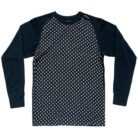 Herren-Funktionsshirt Devold Signature Merino 230 Shirt Man schwarz/weiß INK/RAWWHITE