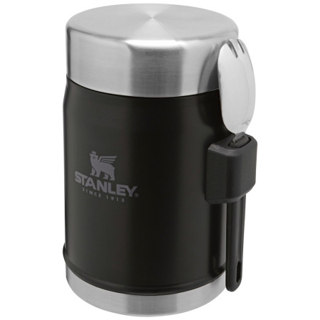 Thermobehälter fürs Essen Stanley mit Löffel/Gabel 400 ml schwarz MatteBlackPebble
