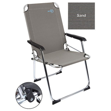 Campingstuhl Bo-Camp Copa Rio Comfort XXL grau Sand