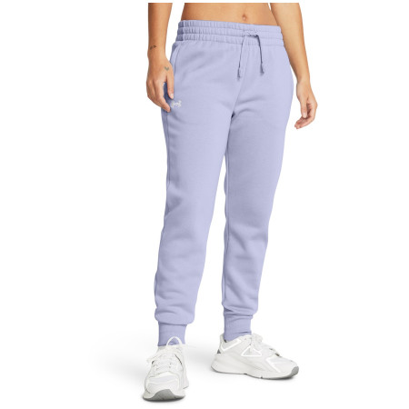 Damen-Jogginghosen Under Armour Rival Fleece Jogger weiß/lila Celeste/White