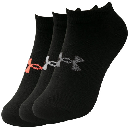 Damensocken Under Armour Women's Essential NS schwarz Black/Black/Cerise