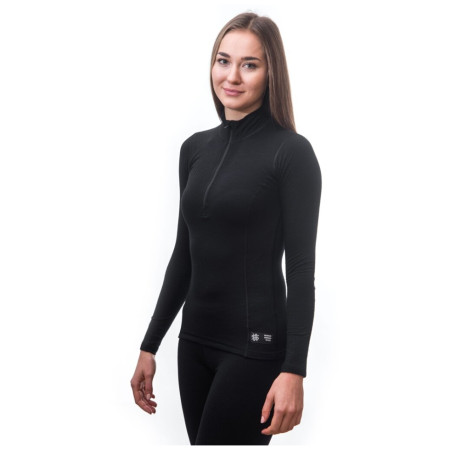 Damen-Funktionsshirt Sensor Merino DF mit Reißverschluss
