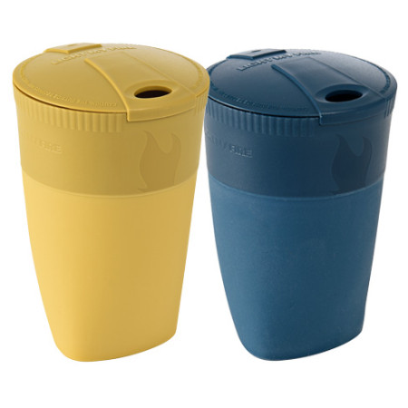 Becher-Set Light My Fire Pack-up-Cup 2-pack blau/gelb Mustyyellow/Hazyblue
