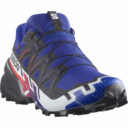 Herrenschuhe Salomon Speedcross 6 Gore-Tex Equipe blau/rot Surf The Web / Fiery Red / White