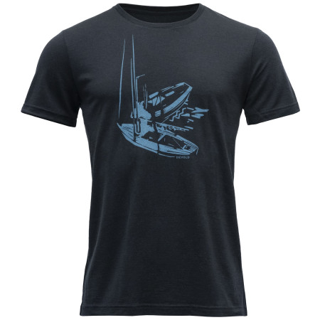 Herren T-Shirt Devold Straumane Merino 150 Tee Man dunkelblau Ink