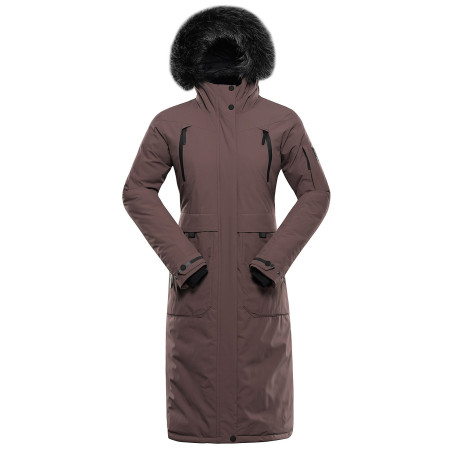 Damen-Wintermantel Alpine Pro Wussa 2 braun Brown
