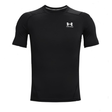 Herren-Funktionsshirt Under Armour HG Armour Comp SS schwarz Black//White