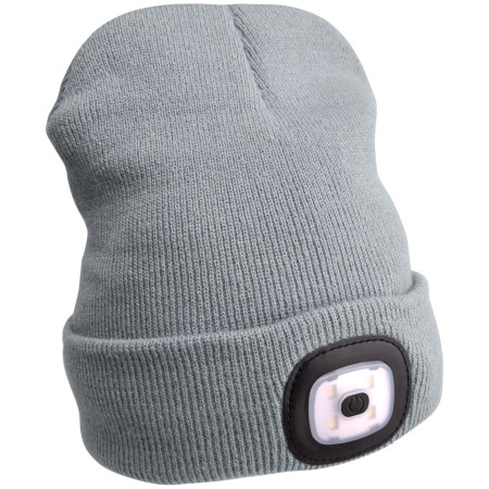 Mütze mit Stirnlampe Extol Light grau Grey