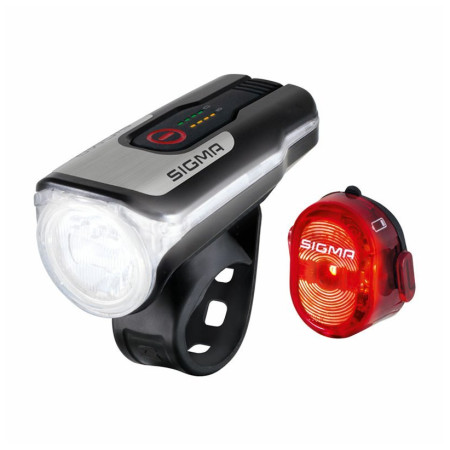 Vorder- / Rücklicht Sigma Aura 80 USB + Nugget II. schwarz