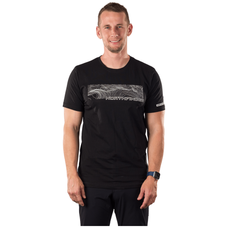 Herren-T-Shirt Northfinder Amad schwarz čierna