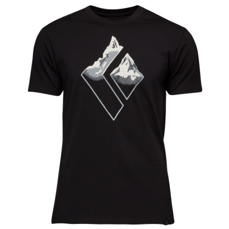 Herren-T-Shirt Black Diamond Mountain Logo SS Tee schwarz Black