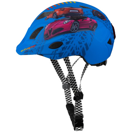 Kinderhelm Etape Pluto Light blau/rot modrá mat
