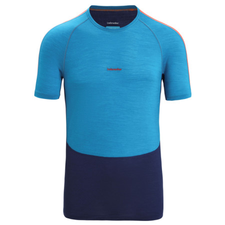 Herren-Funktionsshirt Icebreaker Men 125 ZoneKnit™ SS Crewe blau Geo Blue/Royal Navy/Cb