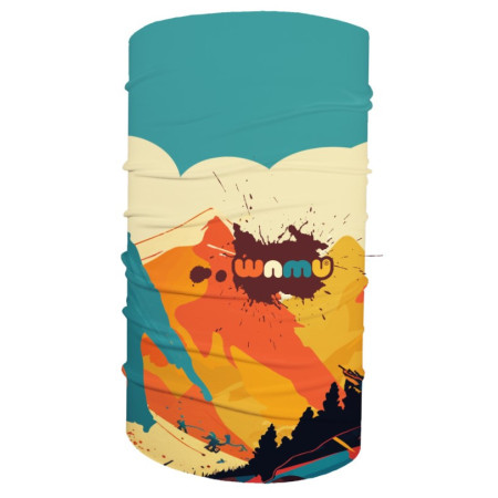 Kinder-Multifunktionstuch WAMU Mountain Bike orange