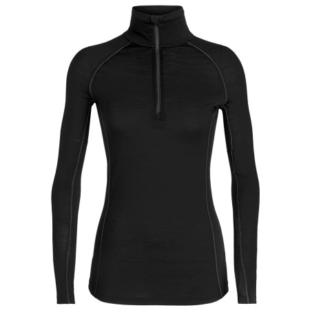 Damen-Sweatshirt Icebreaker 150 Zone Ls Half Zip schwarz Black